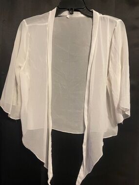 Sheer Open Front Cardigan